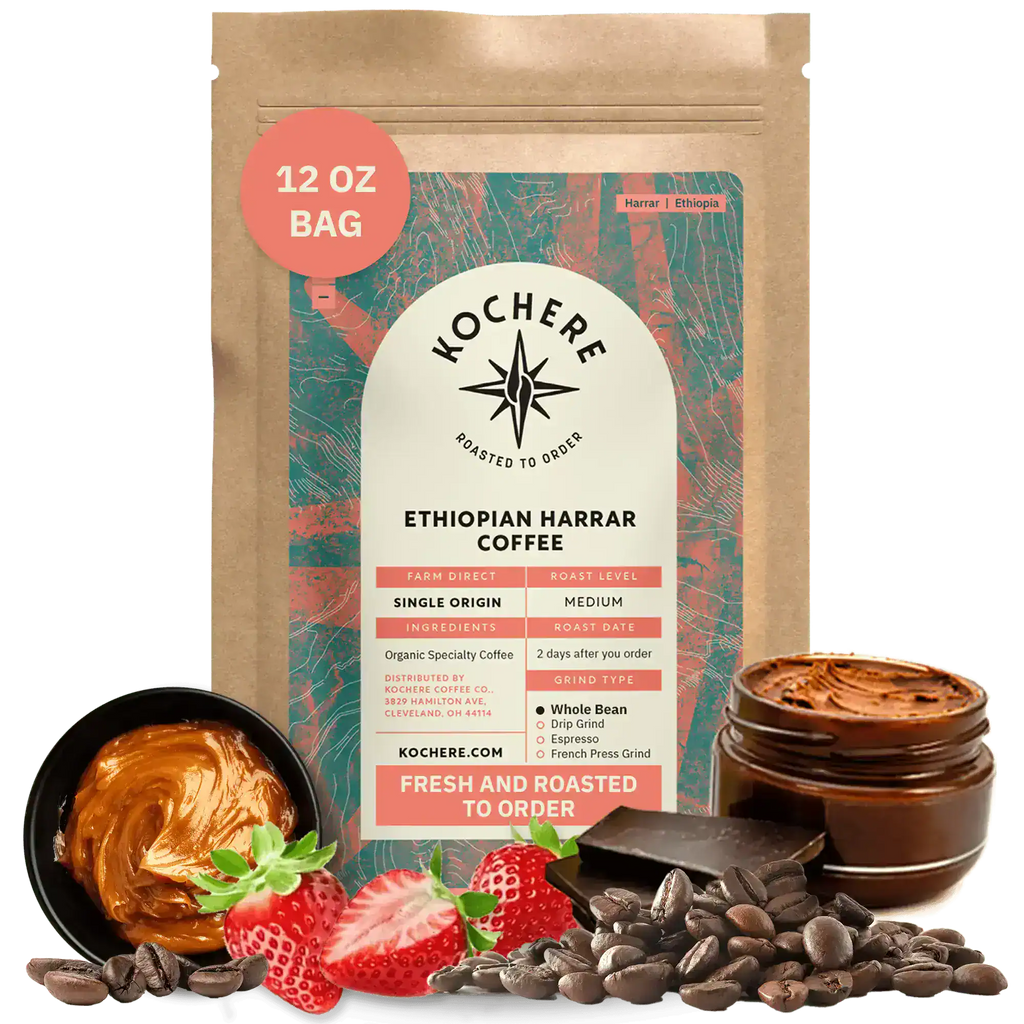 Ethiopian Harrar Coffee Beans – Single Origin Medium Roast